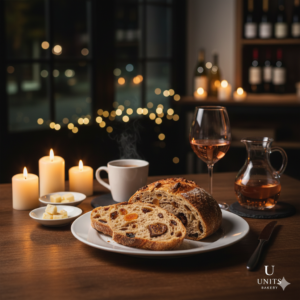 週末の夜、パンとワインの甘い誘惑。